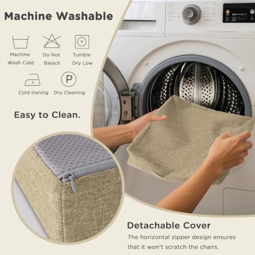 AddGrace Recliner Cushions for Elderly 20"x20"x4" Beige