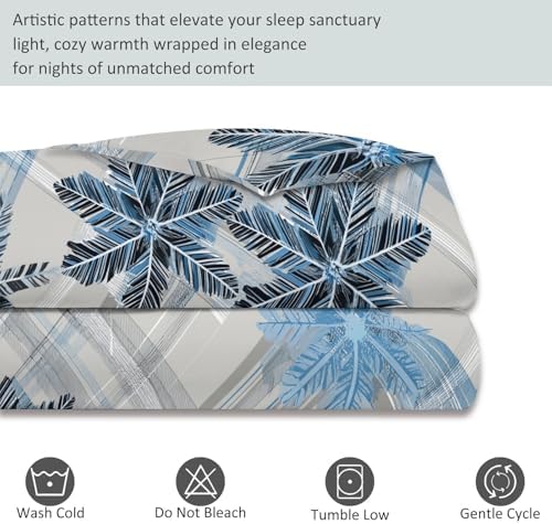 Retro Duvet Cover Set California King, 3pc Reversible Gingham Plaid