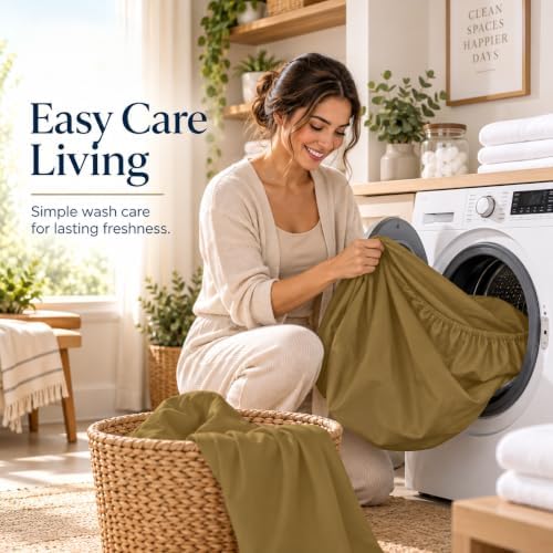 Queen Fitted Sheet 100% Parcale Cotton 15" Deep Taupe