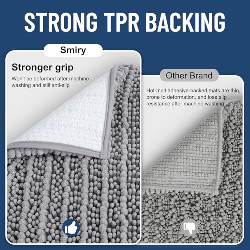 Smiry Bathroom Rugs Mat Set 2 Piece, 24X16+U-Shaped 24x20, Extra Soft