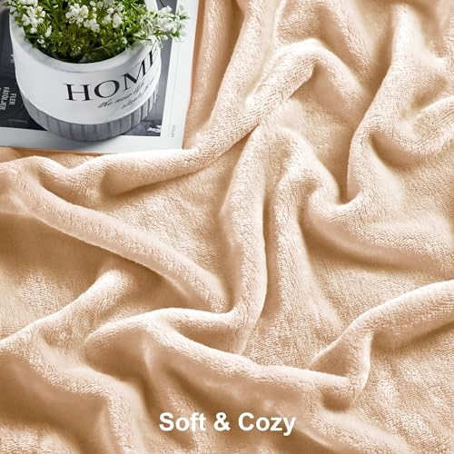 DREAMNINE Extra Large Fleece Blanket Soft Comfy Fluffy Bed Blankets