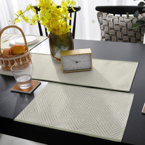 Country Line Table Runner and Placemats Set of 4 Rustic Traditional
