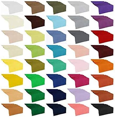 Polyester Table Runner 12"x108" by KS LINENS (Beige)