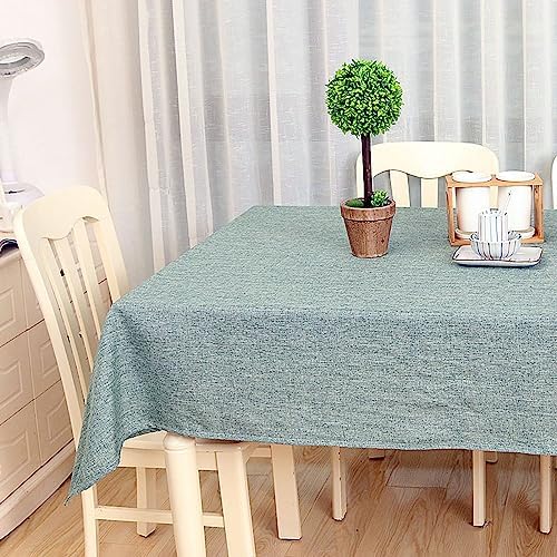 Faux Linen Tablecloths, Rectangular Tablecloth, Heavy Classic