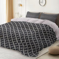 Modern Abstract Geometric Duvet Cover Set - Soft Microfiber Duvet