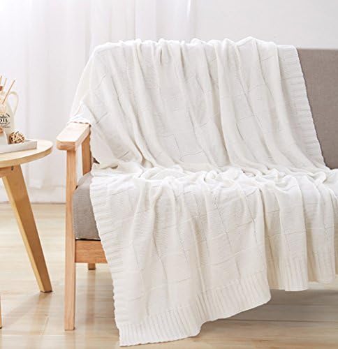 100-percent Cotton Cable Knitted Woven Soft Throw Sofa/Bedding/Couch
