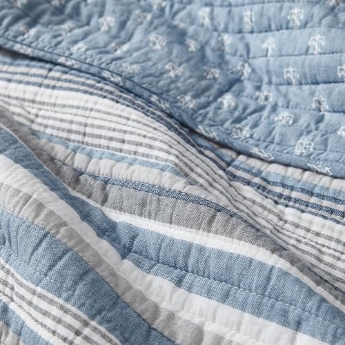 Nautica - Soft Queen Quilt Set with Shams, Lightweight Bedding