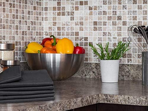 Urban Villa Kitchen Towels 100% Cotton Gray Color Dish Cloths & Dish
