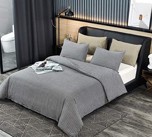 3Pcs Ultimate Duvet Cover Set,100% Natural Cotton 600 Thread Count
