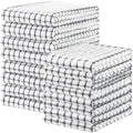 Kitinjoy 16 Pack Dishcloths and Kitchen Towels Sets, Grey