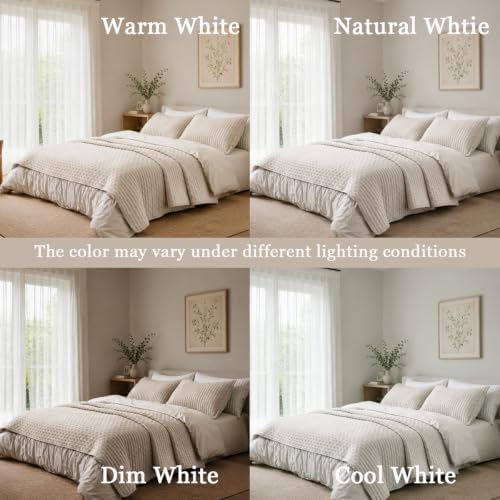 California King Size Cotton Quilt Bedding Set with 2 Shams,106"x118"