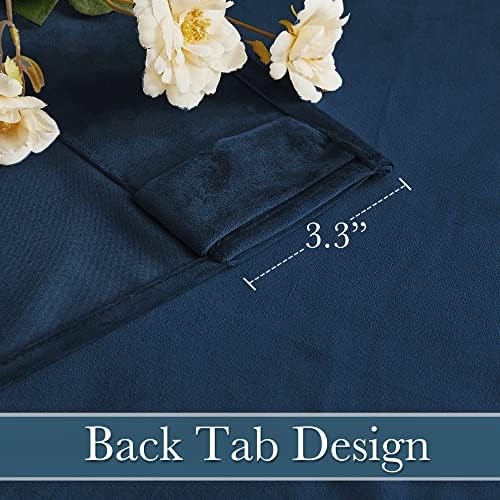 RYB HOME Velvet Curtains 120 inches Long, Extra Long High Ceiling
