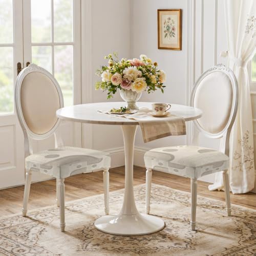 Boho Geometric Seat Covers for Dining Room Chairs, Vintage Traditional