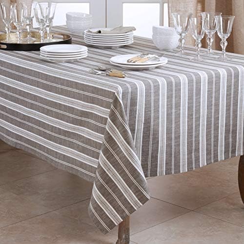Striped Cotton Tablecloth
