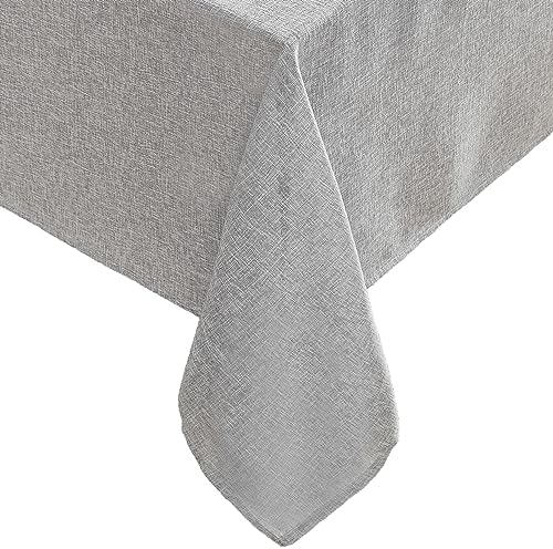 Laura Ashley Harper Tablecloth, 60" x 120", Ash Gray