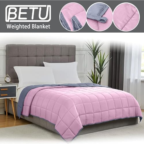 Weighted Blanket for Adults 15lbs, 48"x72", Twin Full Size Cooling