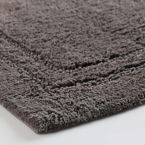 SUPERIOR Cotton Washable Bath Rug with Runner Bundle Set, 3 Piece