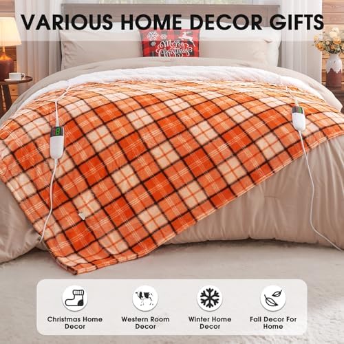 OCTROT Heated Electric Blanket Queen Size, 84X90 Heating Blanket Queen