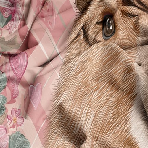 Soft and Breathable Duvet Cover Queen Size, Reversible Pink Duvet