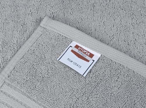 Utopia Towels 8 Piece Premium Towel Set, 2 Bath 2 Hand 4 Wash, Cool