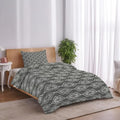 Grey Boho Duvet Cover Full Size,Quilt Cover 86"x90" with Zipper