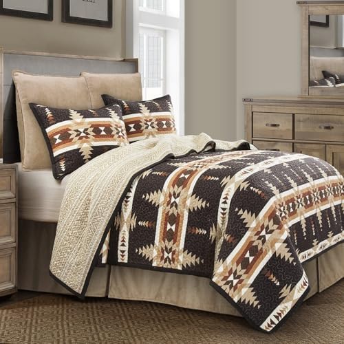 Paseo Road Yosemite 3 Piece Queen Aztec Rustic Western Bedding Quilt