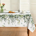 Horaldaily Spring Tablecloth 60 x 60 Inch Square Green Eucalyptus