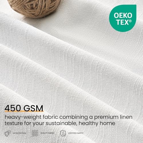 Topfinel 120 Inch Floor to Ceiling Blackout Curtains for Bedroom