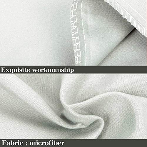 NTBAY Microfiber Queen Pillowcases, 4 Pack, 20 x 30, Light Grey