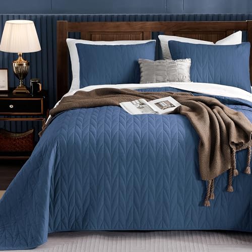 SHALALA - 100% Cotton Queen Quilt Set,200 GSM Cotton Fill