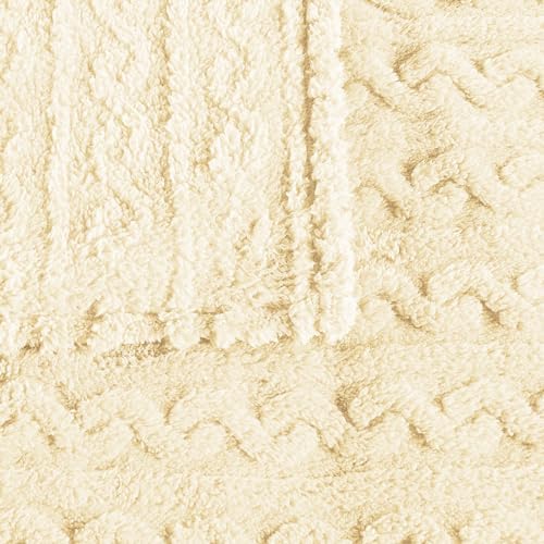 FY FIBER HOUSE Fleece Throw Blankets with 3D Pattern – Warm Super Soft