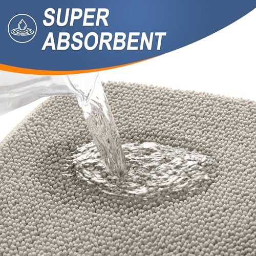 OLANLY Thick Memory Foam Bathroom Rug 30x20, Absorbent Bath Mat, Warm
