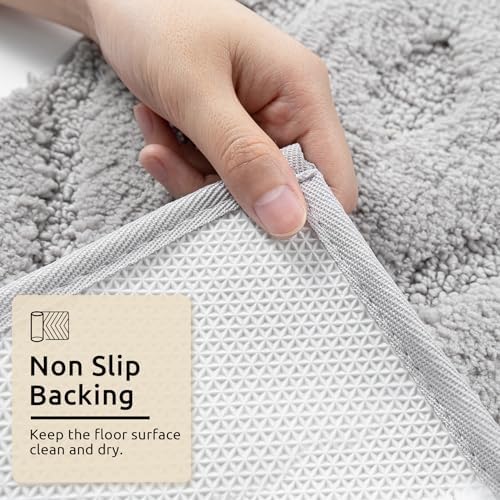 DEXDE Bathroom Rugs Runner, Non Slip for Bathroom Floor Shower, 24x60
