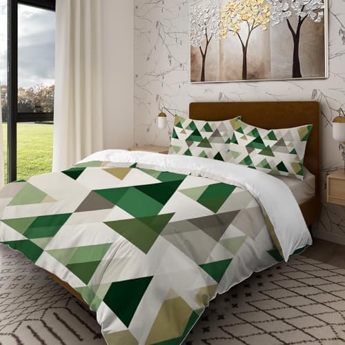 Batmerry Geometric Abstract King Size 100% Cotton Duvet Cover Sets