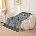 Erosebridal Zebra Print Fleece Blanket Twin 60x80 Inch
