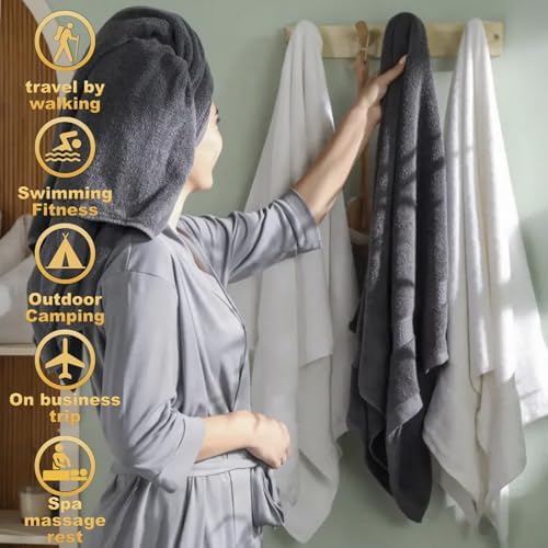 Hand Towels 6 Pack, Cotton Face Towels Soft, Absorbent and Quick Dry