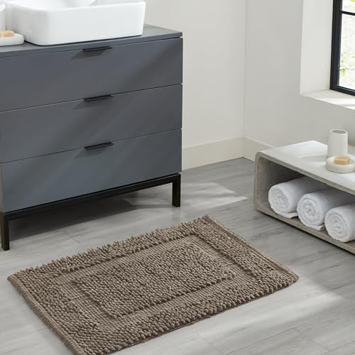 Jean Pierre New York 100% Chenille Cotton Skid Resistant Plush Bath
