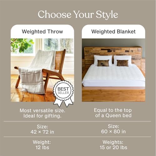Baloo Weighted Blanket for Adults 20 lb Full/Queen