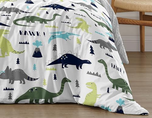 Sweet Jojo Designs 2-Piece Twin Comforter Set (Modern Dinosaur) for