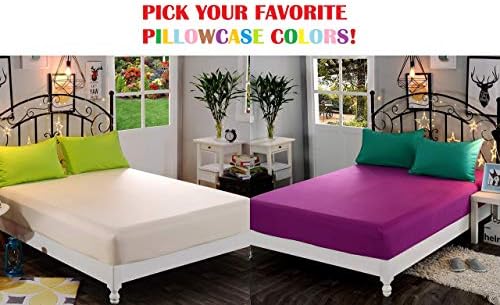 KBC linen Full Size Sheet Set - 4 Piece - 100% Cotton Hotel Luxury Bed