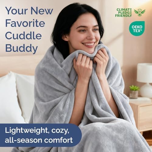 Fleece Blanket King Size - Ultra-Soft Warm Flannel Fleece Blanket
