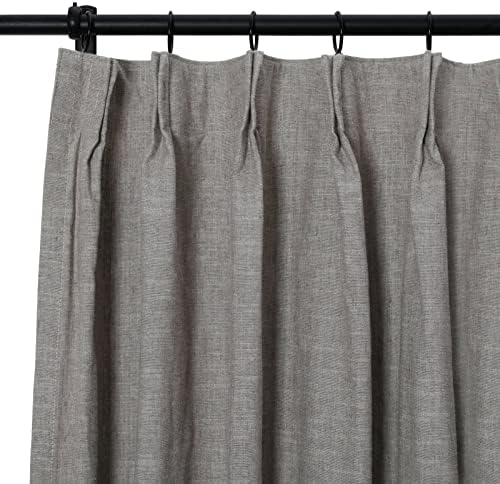 TWOPAGES Linen Cotton Curtains 108 Inches Long Heavyweight Light