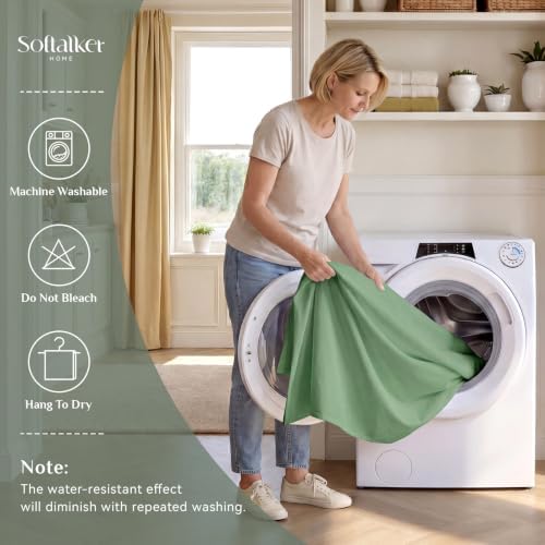 Softalker Rectangle Tablecloth, Waterproof Table Cloths Wrinkle Free