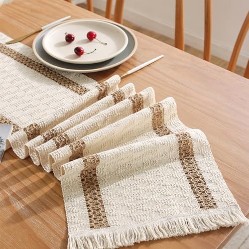 Niviy Boho Table Runners 36 Inches Long Summer Macrame Small Table