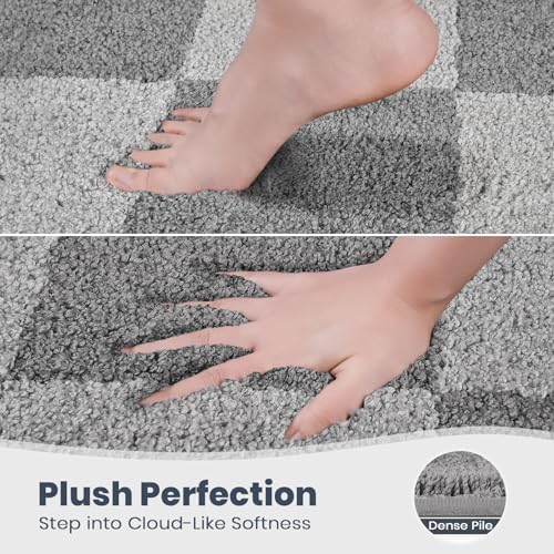 PURRUGS Bathroom Rug Non-Slip Machine Washable 24" x 60", Super
