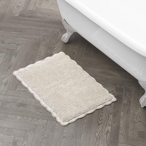 Laura Ashley Heathered Crochet Border 100% Cotton 17"x24"
