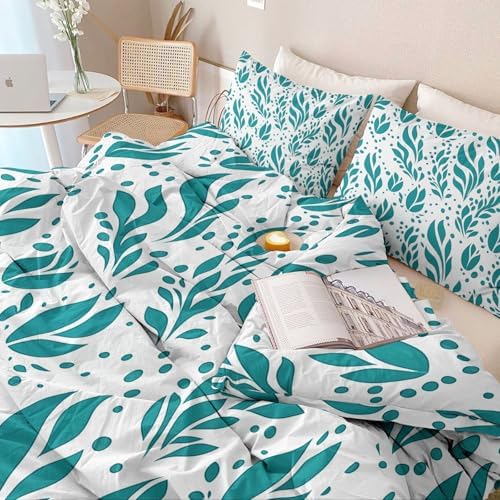 Duvet Cover Queen Size - Reversible Sage Green Duvet Cover Set with