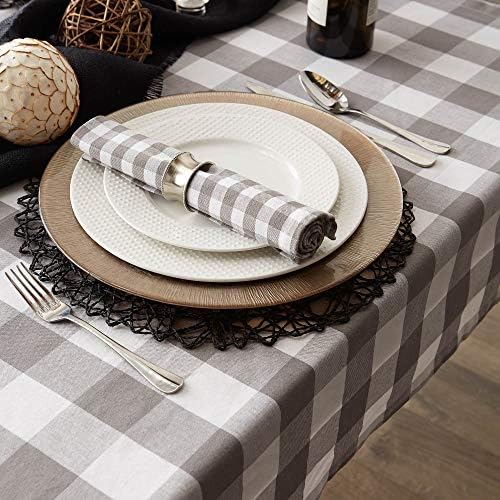 DII Buffalo Check Collection, Classic Farmhouse Tablecloth