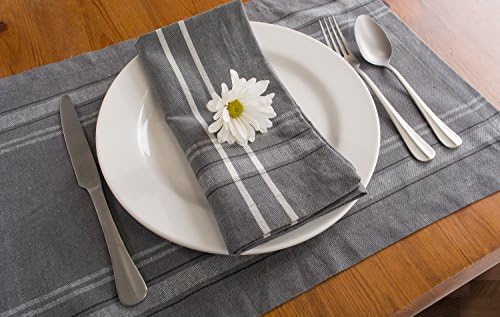 DII French Stripe Tabletop Collection Farmhouse Style Dining Table