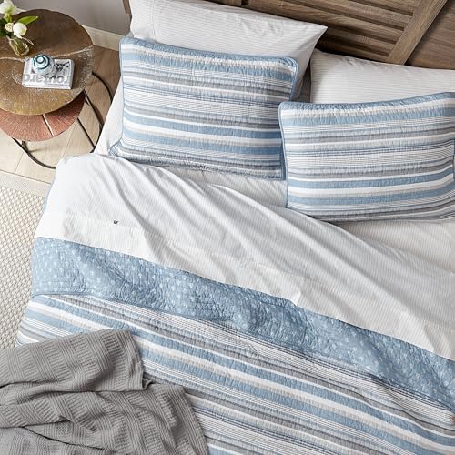 Nautica - Soft Queen Quilt Set with Shams, Lightweight Bedding